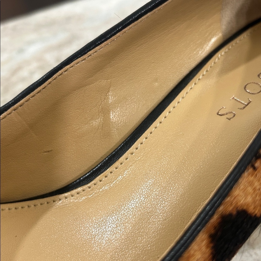 Talbots animal print heels size 7.5M Brown & Black - Picture 8 of 13